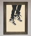 Trainers Bouncing Framed Wall Art - Hi Society