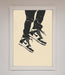 Trainers Bouncing Framed Wall Art - Hi Society