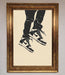 Trainers Bouncing Framed Wall Art - Hi Society