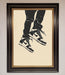 Trainers Bouncing Framed Wall Art - Hi Society