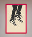 Trainers Bouncing Framed Wall Art - Hi Society