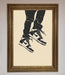 Trainers Bouncing Framed Wall Art - Hi Society