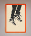 Trainers Bouncing Framed Wall Art - Hi Society