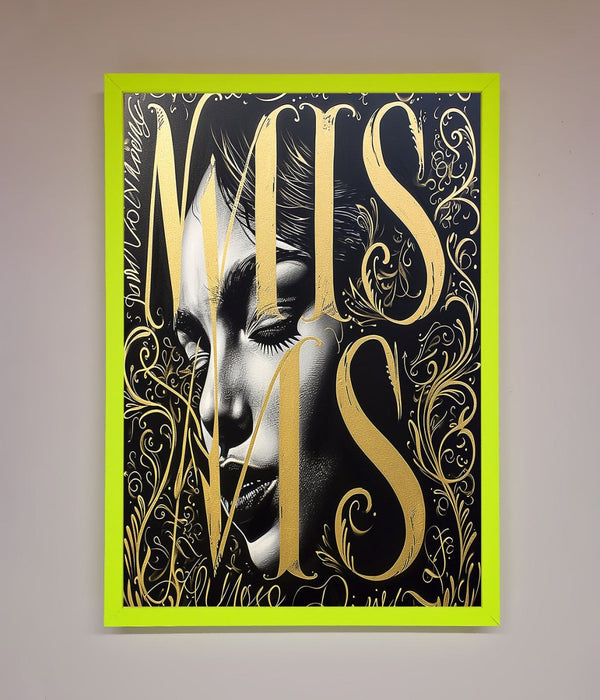 Typography Queen Framed Poster - Hi Society