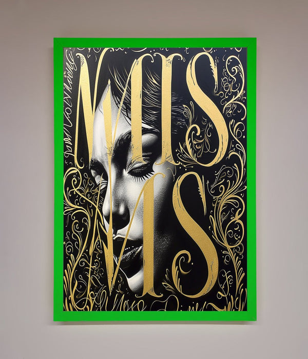 Typography Queen Framed Poster - Hi Society