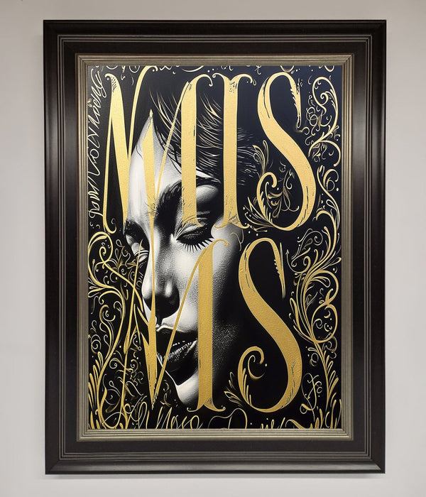 Typography Queen Framed Poster - Hi Society
