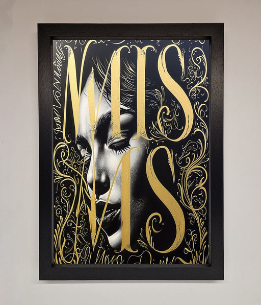 Typography Queen Framed Poster - Hi Society