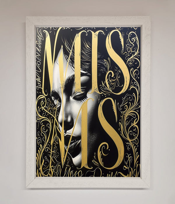 Typography Queen Framed Poster - Hi Society