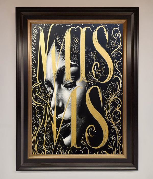 Typography Queen Framed Poster - Hi Society