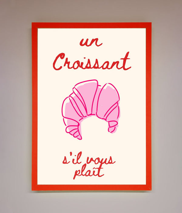 Un Croissant Framed Wall Art - Hi Society