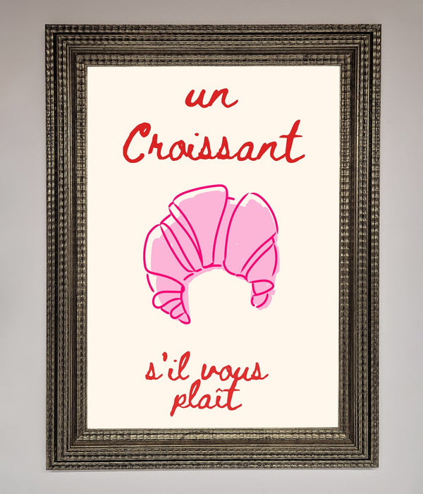 Un Croissant Framed Wall Art - Hi Society