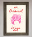 Un Croissant Framed Wall Art - Hi Society