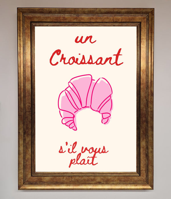 Un Croissant Framed Wall Art - Hi Society