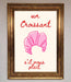 Un Croissant Framed Wall Art - Hi Society