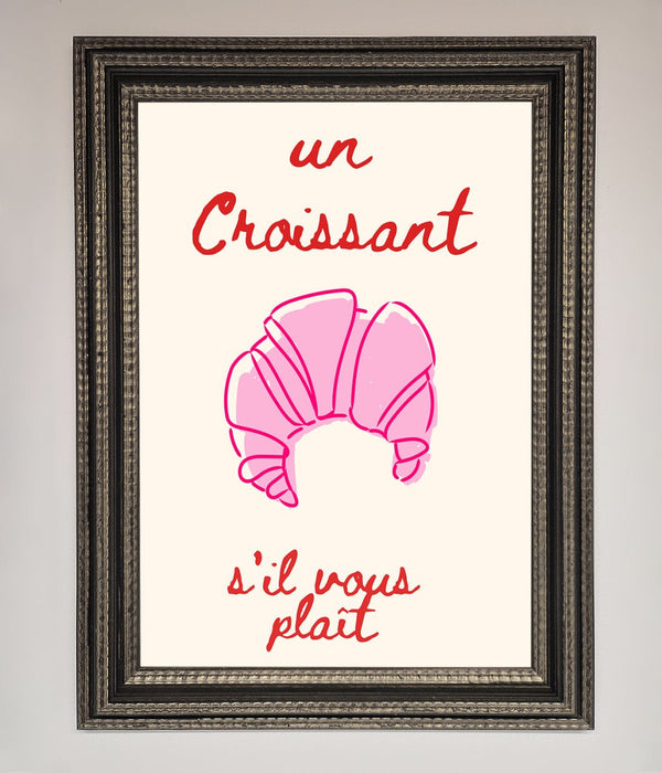 Un Croissant Framed Wall Art - Hi Society
