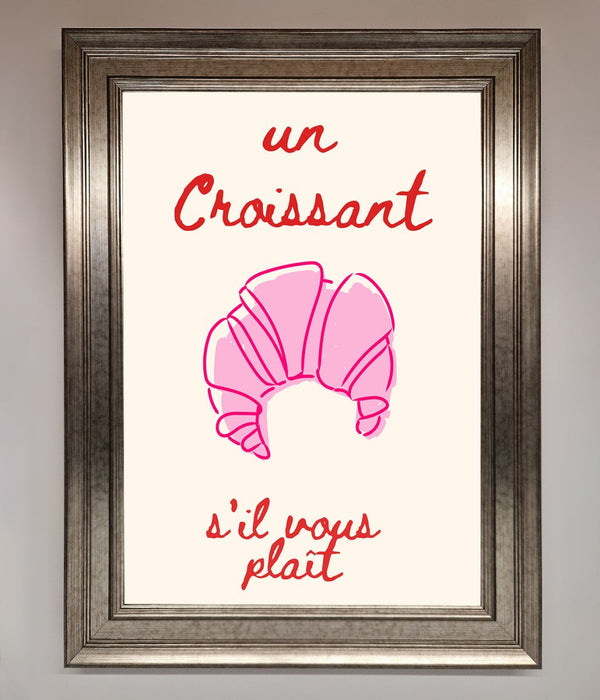 Un Croissant Framed Wall Art - Hi Society