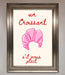 Un Croissant Framed Wall Art - Hi Society