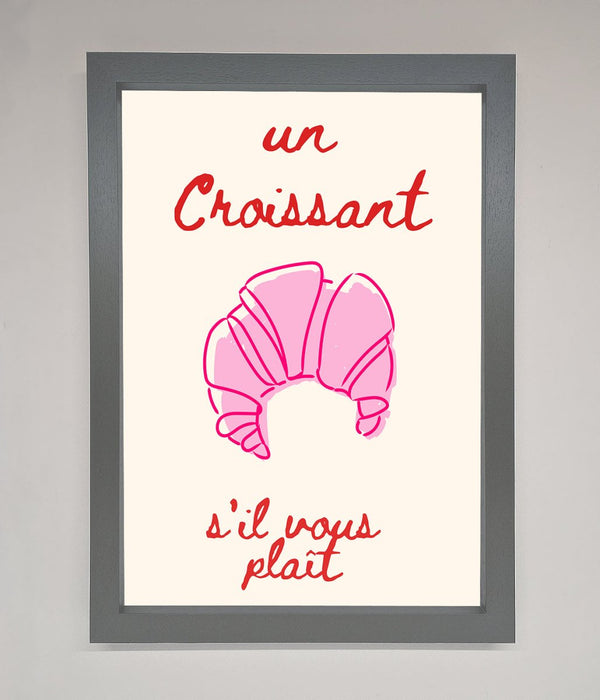 Un Croissant Framed Wall Art - Hi Society