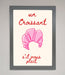 Un Croissant Framed Wall Art - Hi Society