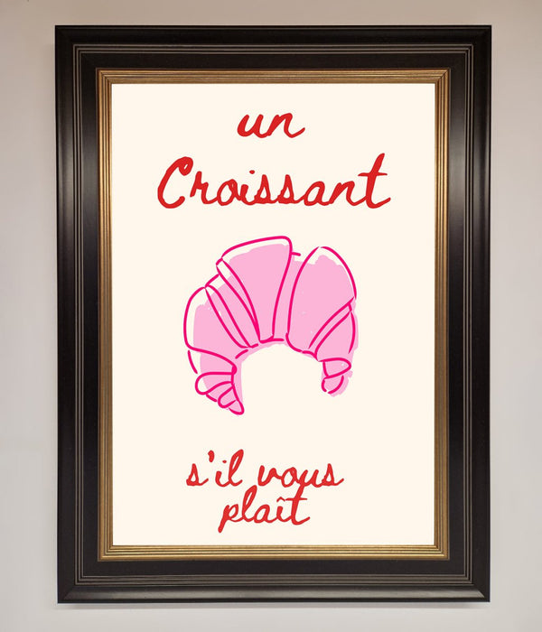 Un Croissant Framed Wall Art - Hi Society