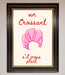 Un Croissant Framed Wall Art - Hi Society
