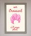 Un Croissant Framed Wall Art - Hi Society