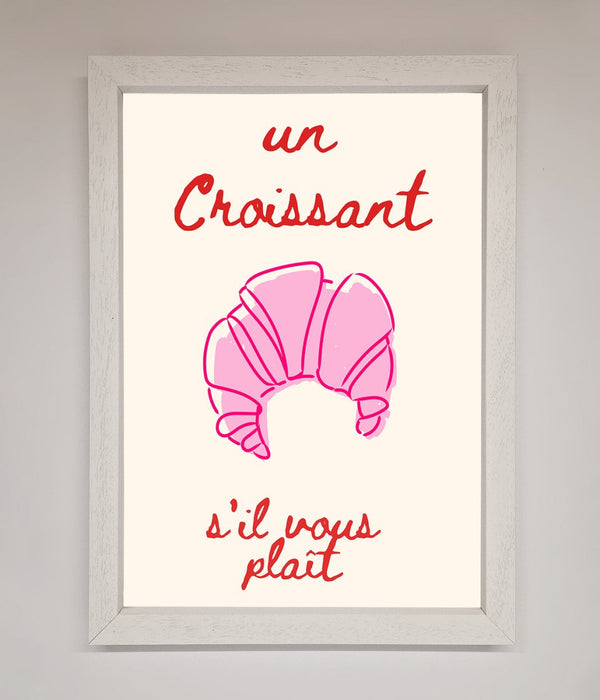 Un Croissant Framed Wall Art - Hi Society