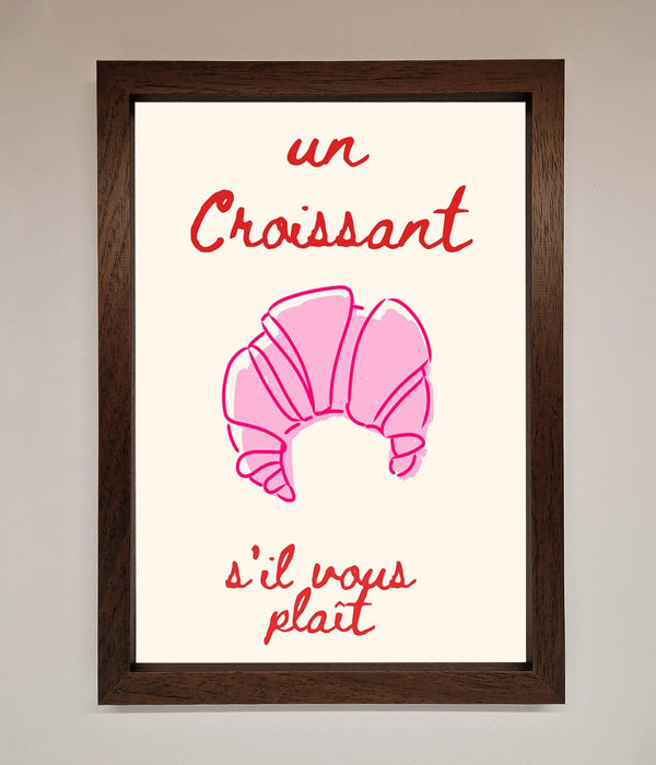 Un Croissant Framed Wall Art - Hi Society