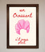 Un Croissant Framed Wall Art - Hi Society