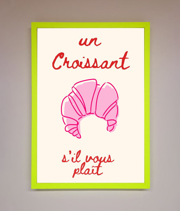 Un Croissant Framed Wall Art - Hi Society