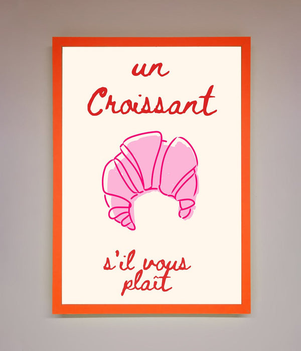 Un Croissant Framed Wall Art - Hi Society
