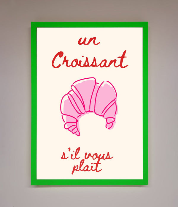 Un Croissant Framed Wall Art - Hi Society