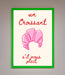Un Croissant Framed Wall Art - Hi Society
