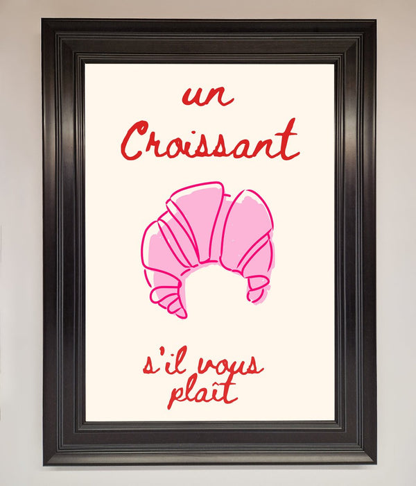 Un Croissant Framed Wall Art - Hi Society