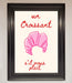 Un Croissant Framed Wall Art - Hi Society