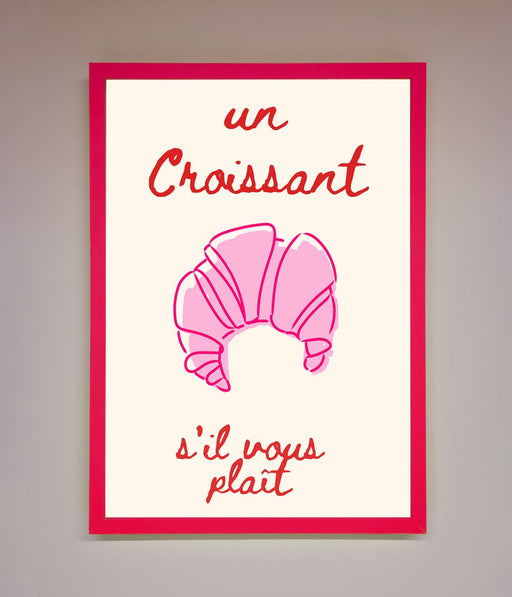 Un Croissant Framed Wall Art - Hi Society