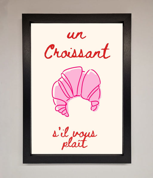 Un Croissant Framed Wall Art - Hi Society