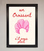 Un Croissant Framed Wall Art - Hi Society