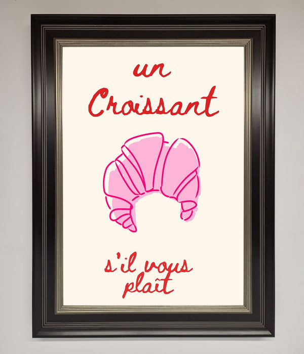 Un Croissant Framed Wall Art - Hi Society