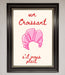 Un Croissant Framed Wall Art - Hi Society