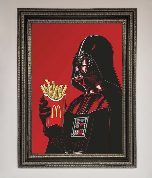 Vader French Fries Framed Poster - Hi Society