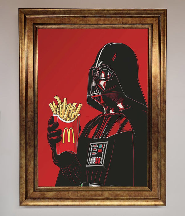 Vader French Fries Framed Poster - Hi Society