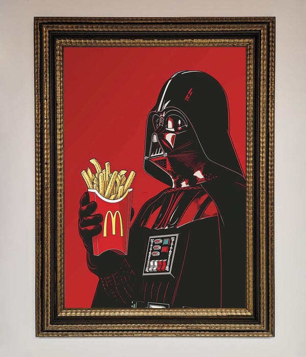 Vader French Fries Framed Poster - Hi Society