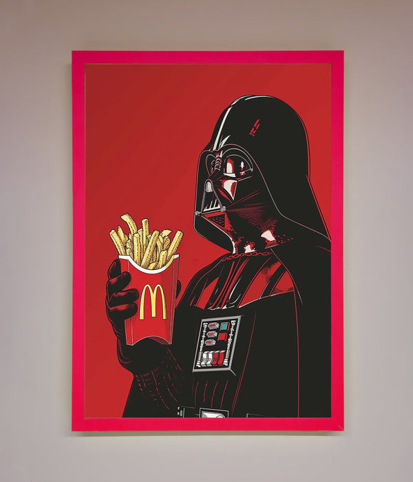 Vader French Fries Framed Poster - Hi Society