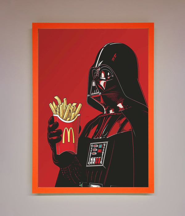Vader French Fries Framed Poster - Hi Society