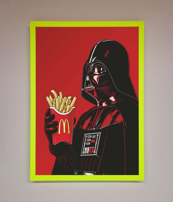 Vader French Fries Framed Poster - Hi Society