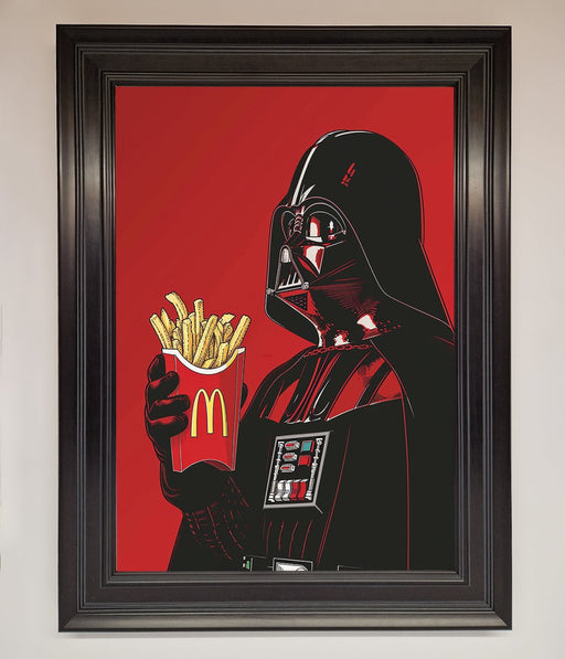 Vader French Fries Framed Poster - Hi Society