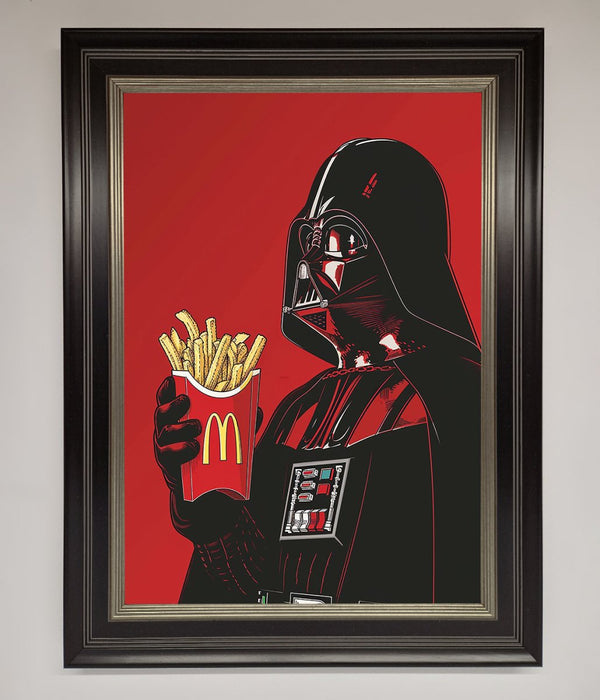 Vader French Fries Framed Poster - Hi Society