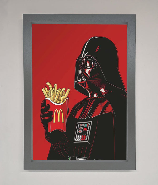 Vader French Fries Framed Poster - Hi Society