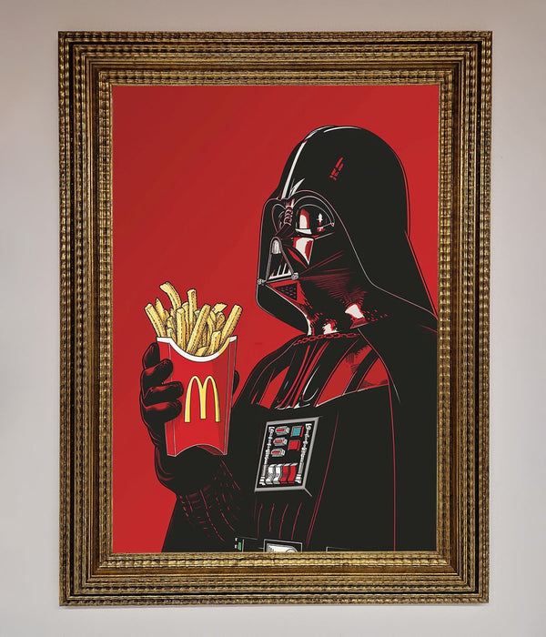 Vader French Fries Framed Poster - Hi Society
